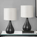 Lighting, Table Lamp, Contemporary (Set of 2) - Black 8th Street
