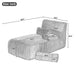 Modern Chaise With Ergonomic Design Hearth and Haven