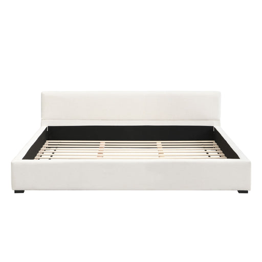 Elegant Wide Edge Bed With Soft Upholstered Noble House
