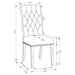 Tufted Rolled Backrest Side Chairs (Set of 2) Furniture Max