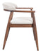 Goka - Dining Chair - Beige / Walnut Zuo Modern