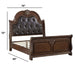 Bed & Carved Padded And Button Tufted Headboard Home Essentials
