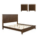 3 Piece Bedroom Set With Bed And 2 Nightstands Home Essentials