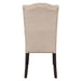 Gerardo - Side Chair (Set of 2) - Beige Linen & Weathered Espresso ACME