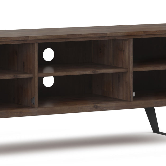 Lowry - TV Media Stand - Rustic Natural Aged Brown Simpli-Home