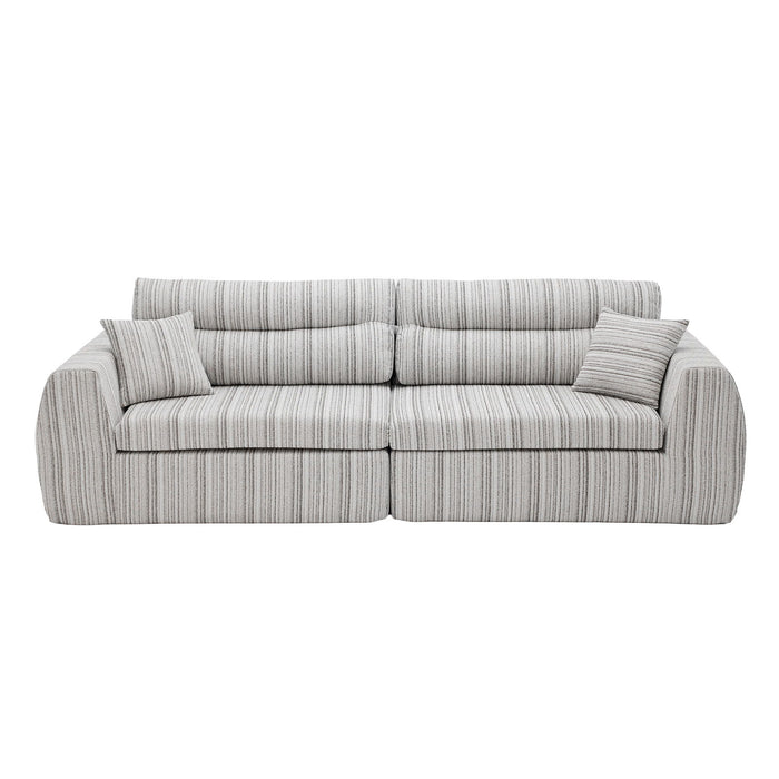 3 Seater, Couch With Throw Pillows For Living Room Home Essentials