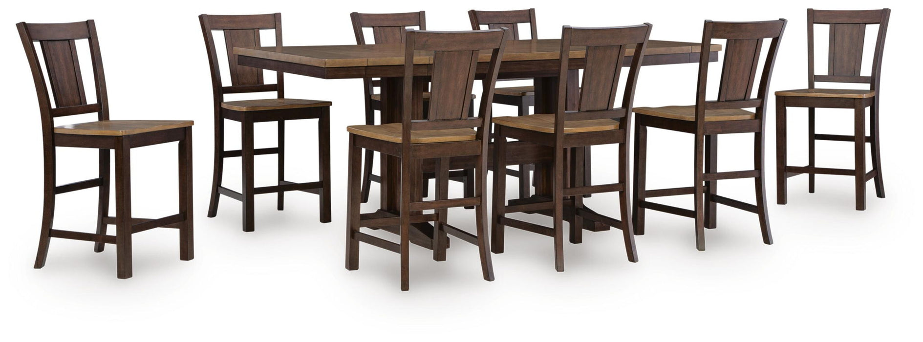 Rylandeen - Counter Height Extension Dining Table Set Signature Design by Ashley®
