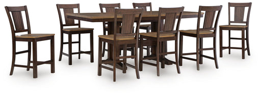 Rylandeen - Counter Height Extension Dining Table Set Signature Design by Ashley®