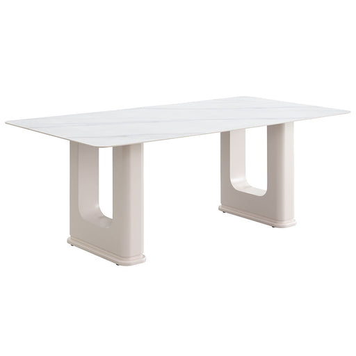 Kalam - Dining Table - Ceramic Top & Beige ACME