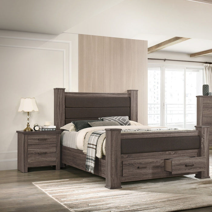 Upholstered Bed With Footboard Drawers Home Essentials