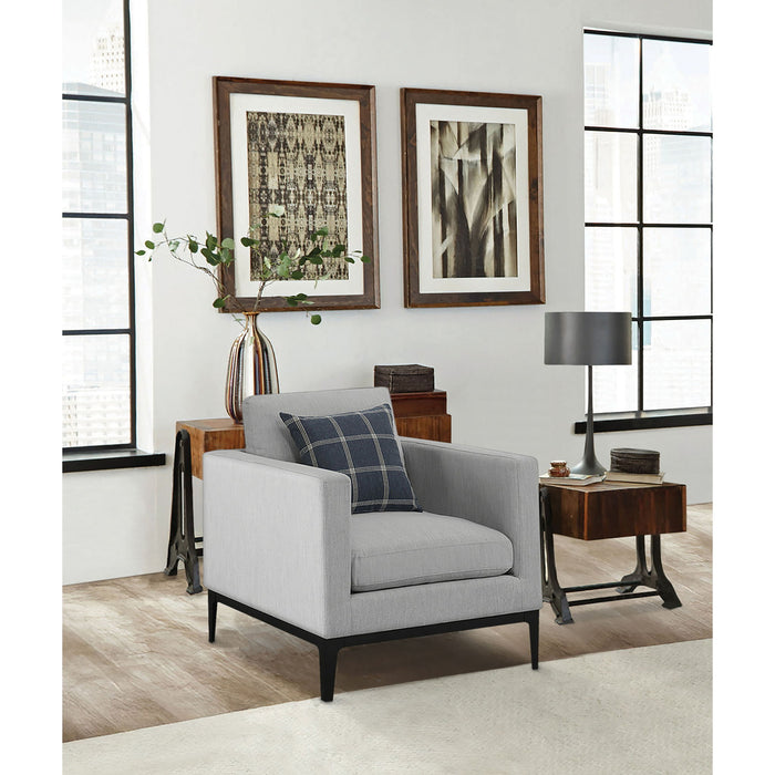 Saba - Upholstered Chair With Reversible Cushions - Gray Furniture Max