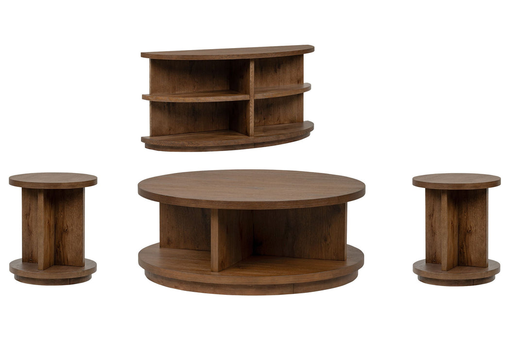 Oswald - Round Cocktail Table Set Magnussen Furniture