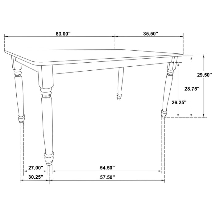 Keystone - Rectangular Dining Set Furniture Max