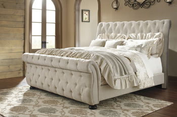 Willenburg - Linen - King/Cal King Uph Footboard