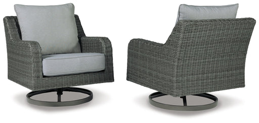 Elite Park - Swivel Lounge w/ Cushion - Gray Signature Design by Ashley®