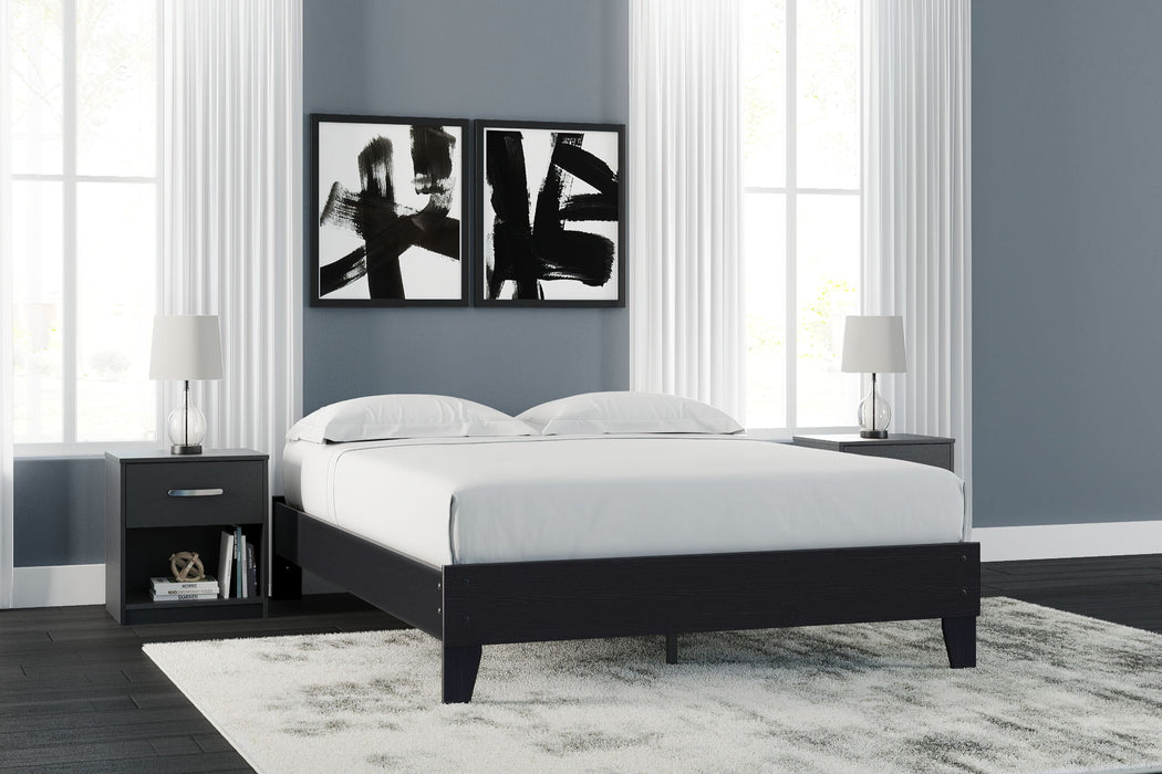 Finch - Queen Platform Bed - Black Signature Design by Ashley®
