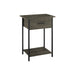 Contemporary 2 Tier Accent Table With Storage Drawer 8th Street