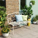Sunnydaze - Outdoor Garden Bench - Matte White Noble House