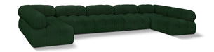 Ames - 7 Piece Boucle Fabric Modular Sectional Meridian Furniture