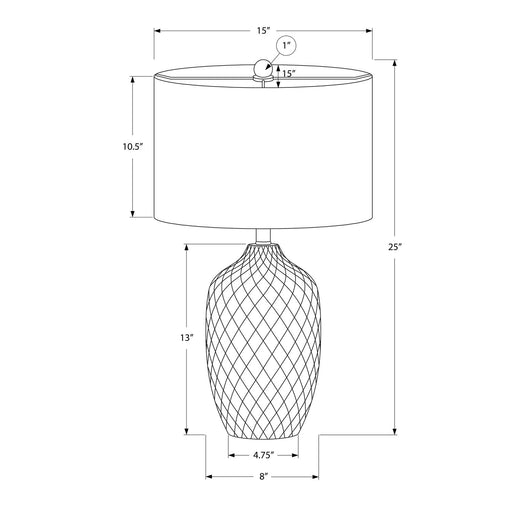 Lighting, Table Lamp, Transitional - Cream 8th Street