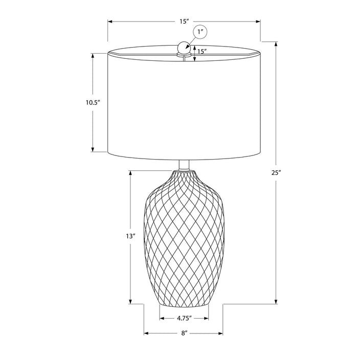 Lighting, Table Lamp, Transitional - Cream 8th Street