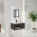 Wall Mounted Floating Bathroom Vanity With Open Shelf & Soft Close Door Home Essentials