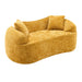 Curved 2 Person Compress Sofa With Armrests, Includes Pillows Home Essentials