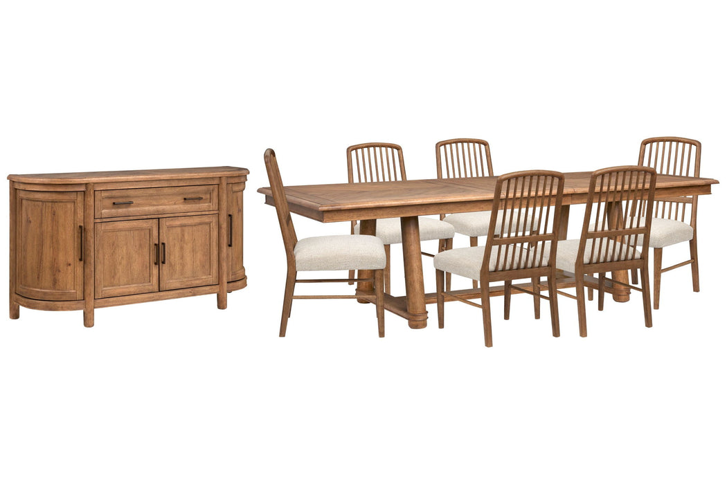Woodward - Trestle Extendable Dining Table Set Magnussen Furniture