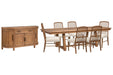 Woodward - Trestle Extendable Dining Table Set Magnussen Furniture