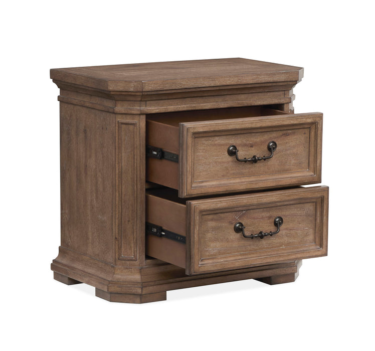 Adler Court - Drawer Nightstand - Florentine Walnut Magnussen Furniture