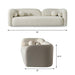 Donna - Japandi Design Boucle Sofa Ashcroft Furniture