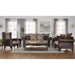 Brookridge - Rolled Arm Loveseat Sofa With Upholstery - Brown Furniture Max