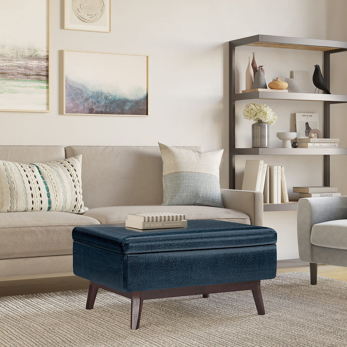 Owen - Upholstered Rectangular Storage Ottoman Simpli-Home