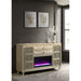 Mika - 8 Drawer LED Fireplace Dresser Furniture Max