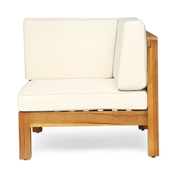 Brava - X Back 2 Seater Sectional Loveseat With Coffee Table Noble House