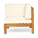Brava - X Back 2 Seater Sectional Loveseat With Coffee Table Noble House