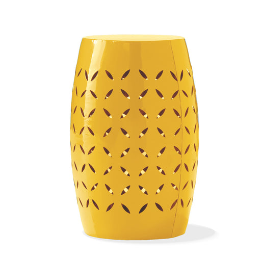 Outdoor Side Table With Barrel Shape Noble House
