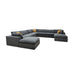Custom Configuration Modular Sectional & Toss Pillows Home Essentials
