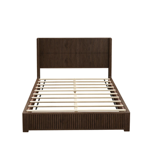 Platform Bed Frame With Headboard, Floor Standing Design Home Essentials