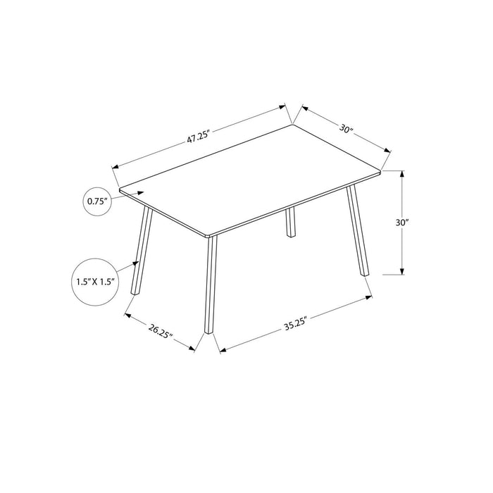 Contemporary Rectangular Dining Table 8th Street