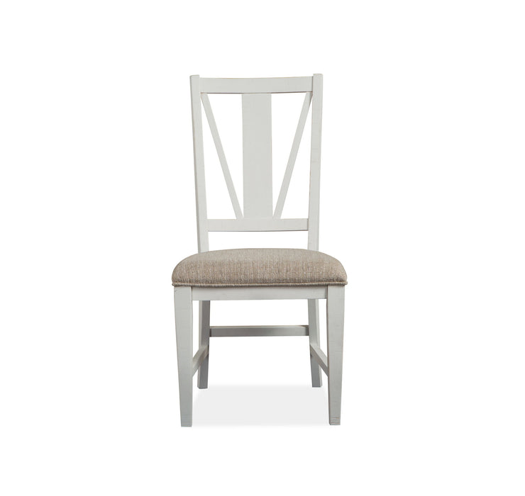 Heron Cove - Dining Side Chair With Upholstered Seat (Set of 2) - Chalk White Magnussen Furniture
