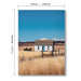 House, Barn Picture Wall Art For Home Decor - Natural / Blue Daily Nest
