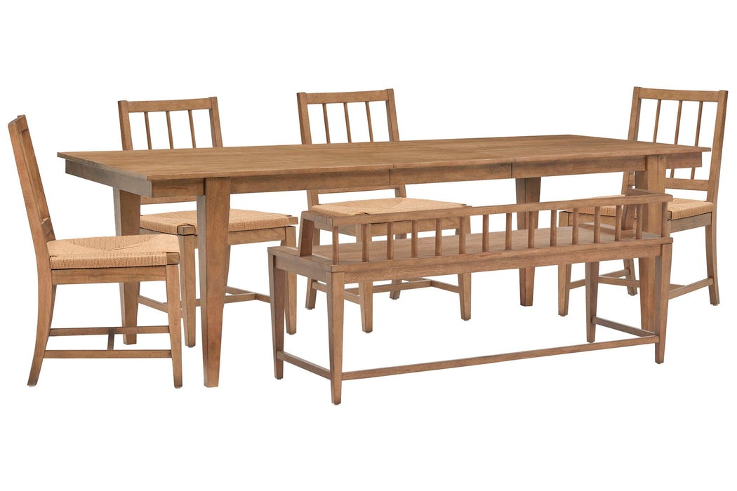 Lindon - Extendable Rectangular Dining Table Set Magnussen Furniture