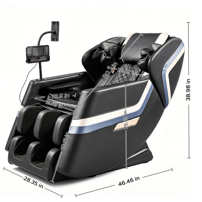 Massage Chair Recliner & Zero Gravity & Full Body Air Pressure - Black Home Essentials