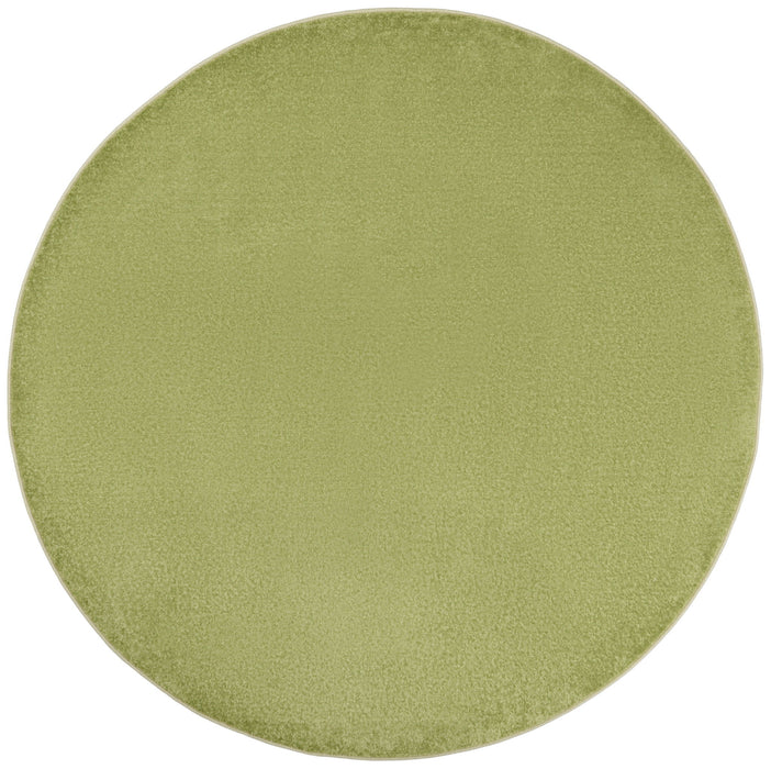 6' X 6' Round Non Skid Indoor / Outdoor Area Rug - Green