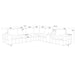 Modular Sectional With Large Square Arms Home Essentials