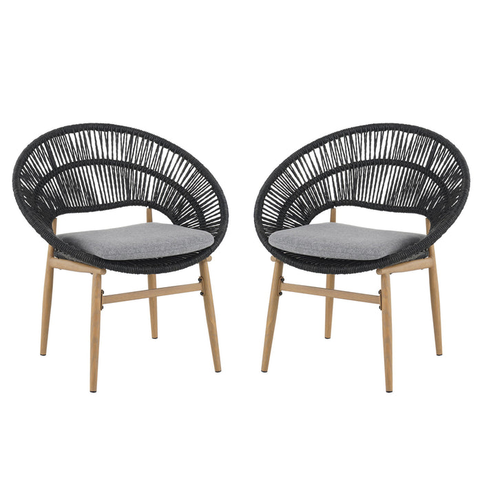Cyril - Outdoor Papasan Style Dining Chair (Set of 2)