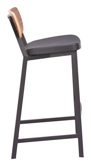 Ardenne - Barstool (Set of 2) - Black / Brown Zuo Modern