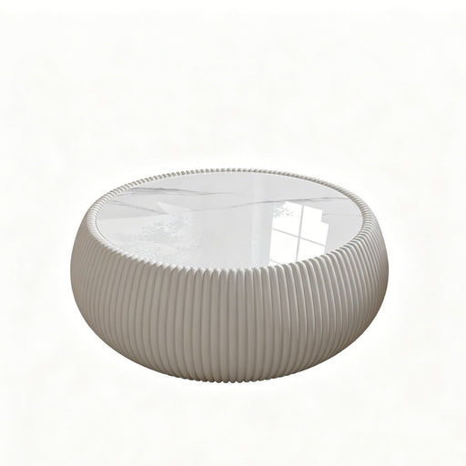 Drum Shaped Coffee Table Home Essentials