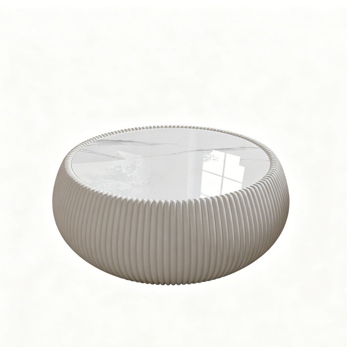 Drum Shaped Coffee Table Home Essentials